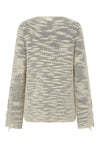SWAYING/KNIT V-neck floating jumper SW23AW1T47 off-white